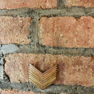 Madewell *Rose Gold* Arrowstack Necklace